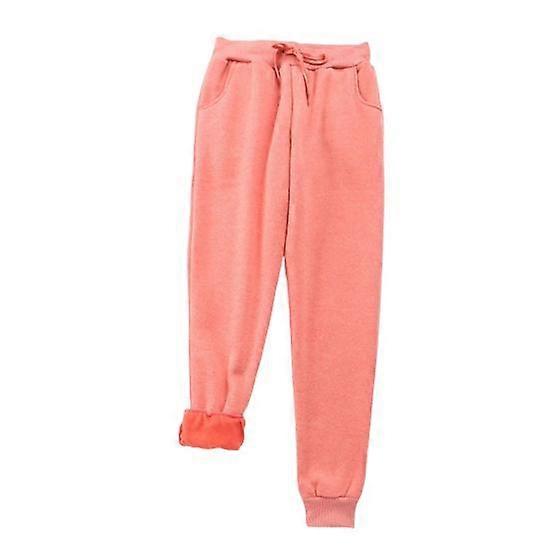 Women Sweatpants Elastic Waist Adjustable Drawstring Casual Harem Pants with Pockets Solid