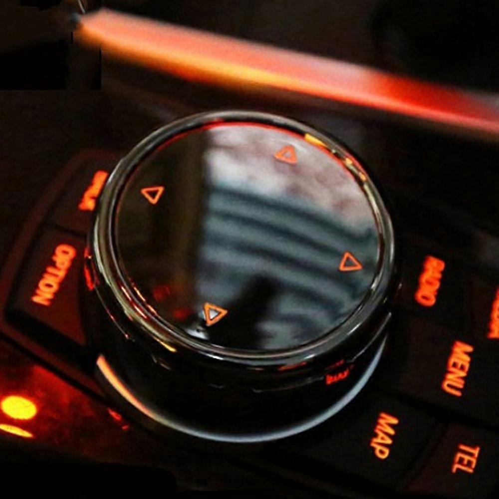 Multi-Media Knob Trim Cover Central Control Switch Button Decorative Cap Replacement for F10 F30 3-S