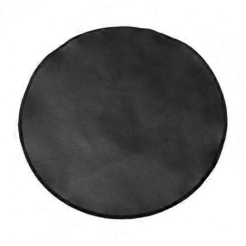 Black Useful Round Fireproof BBQ Mat Large BBQ Mat Foldable For BBQ