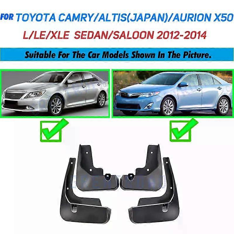 Exquisite Molded Mud Flaps For Toyota Camry XV50 Altis Aurion 2012 2013 2014 Mudflaps Splash Guards Mud Flap Front Rear Mudguards Fender