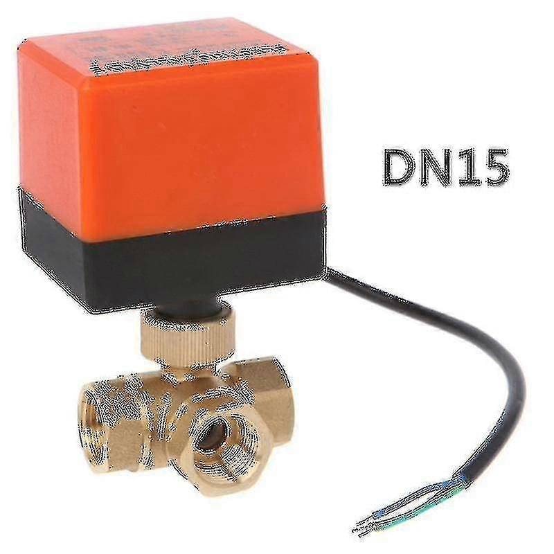 3 Way Motorized Ball Valve Electric Three Line Two Way Control Ac 220 Dn15/20/25