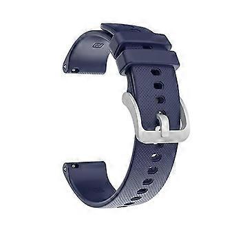 1 pieza Correa de reloj para correa de hebilla plateada de silicona Venu Sq para Vivomove3 Reemplazo azul medianoche