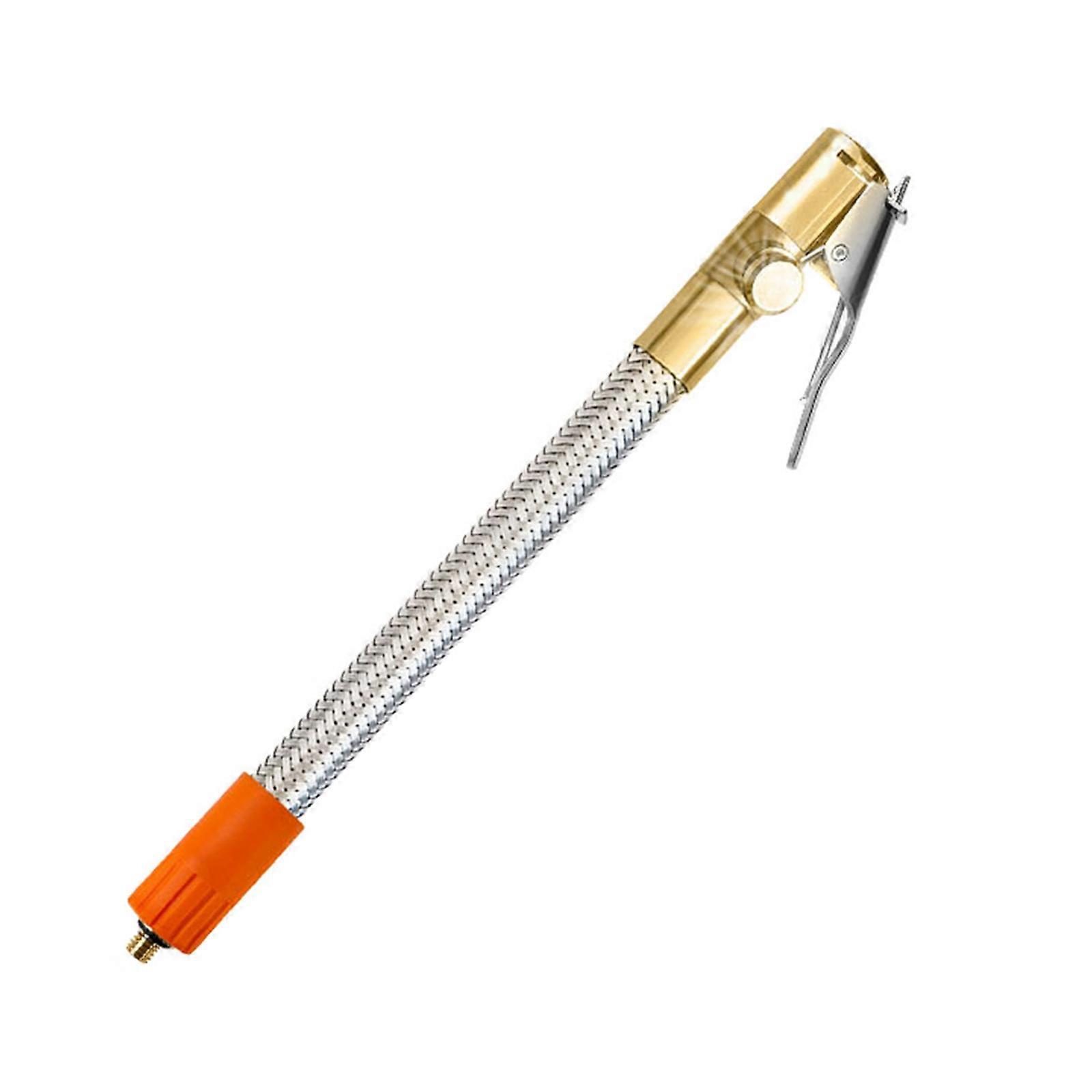 Tire Inflator Hose Extension, Lock-On Air Chuck with Hose Air Compressor Twist On Convert to Lock On Connection Multicolor