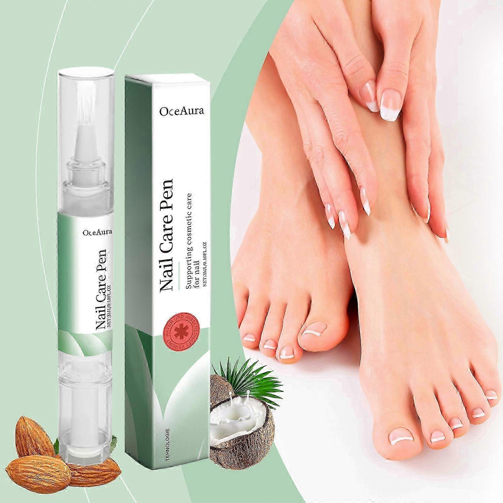 Caneta para Cuidados com as Unhas, Caneta para Tratamento de Unhas 3ml para Infecções por Fungos nas Unhas, para Unhas dos Pés bem cuidadas, com Óleo de Coco e Óleo de Jojoba