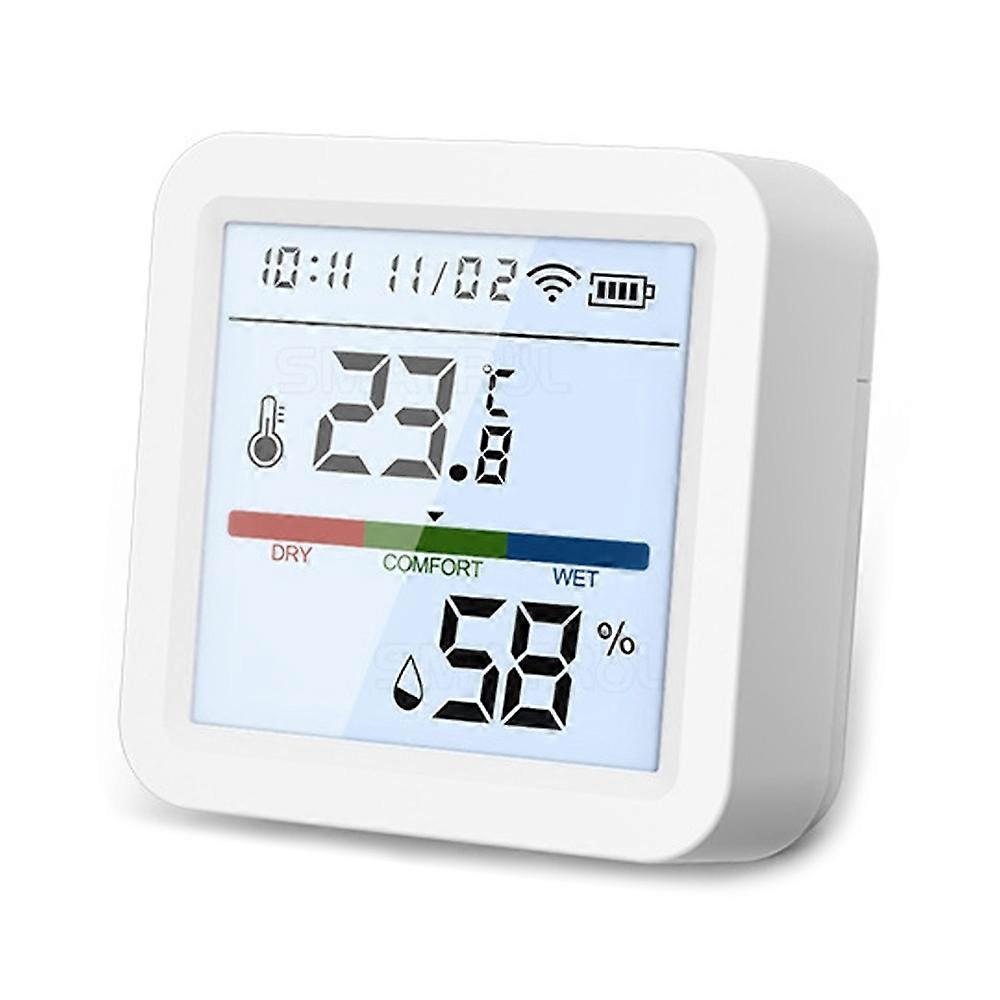 Tuya Smart WiFi Bluetooth Dual Mode Temperature and Humidity Meter Home Battery Operate