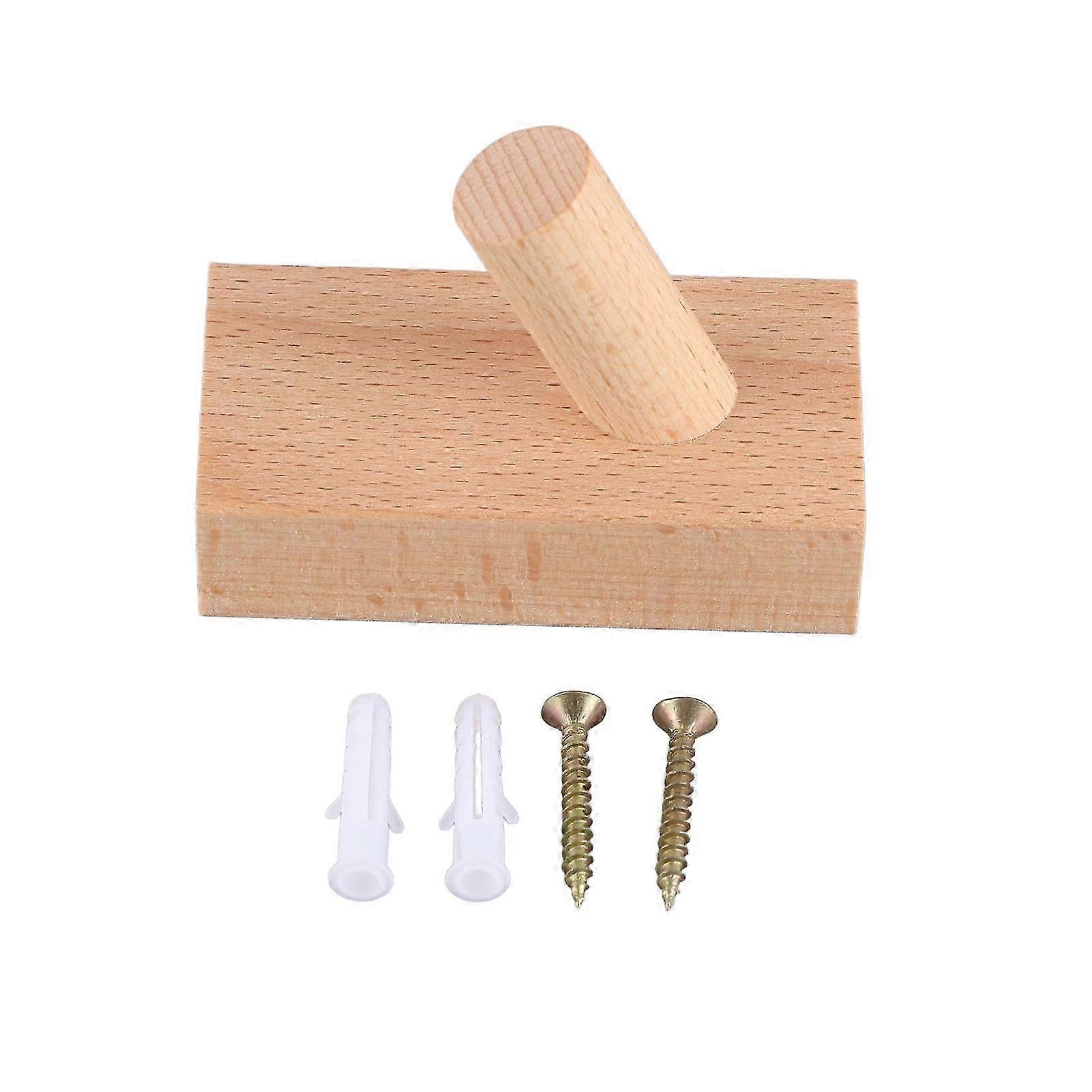 Ξύλινος γάντζος τοίχων vintage ενιαίος γάντζος φυσικός ξύλινος τοποθετημένος στον τοίχο γάντζος παλτών για το σπίτι