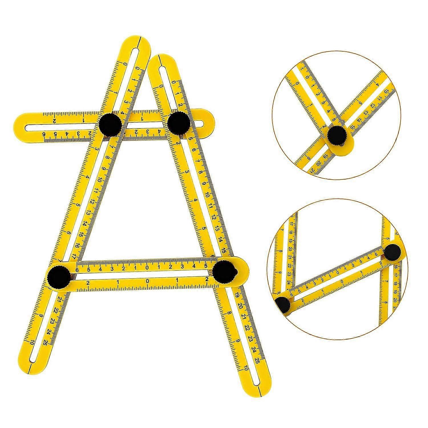Angle-izer Template Tool, Multi-angle Ruler Template To Measure All Angles And Forms For Handymen, Builders, Craftsmen