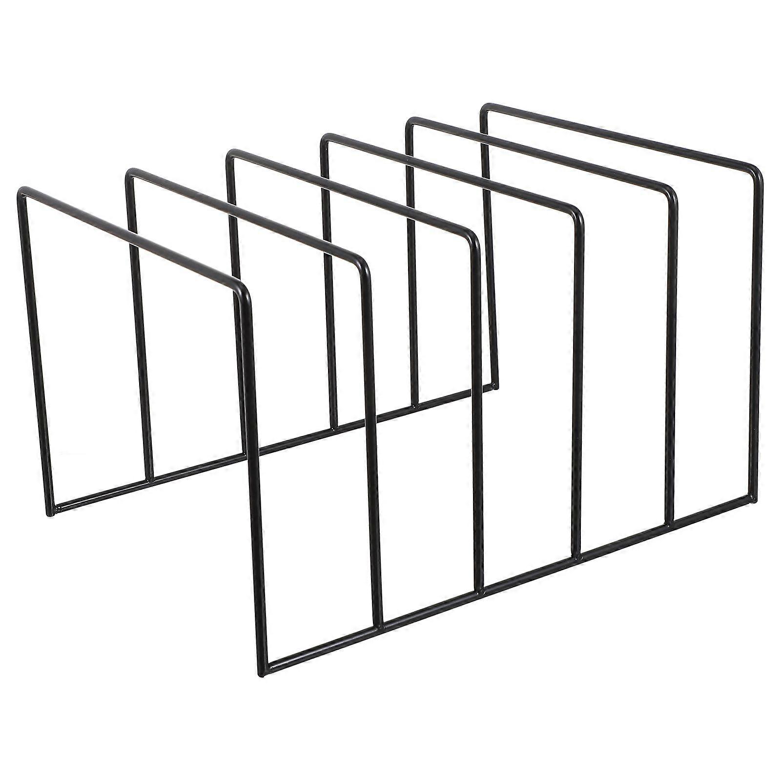 Desktop Iron Storage Rack Magazine Rack Book Record Holder File Organizer