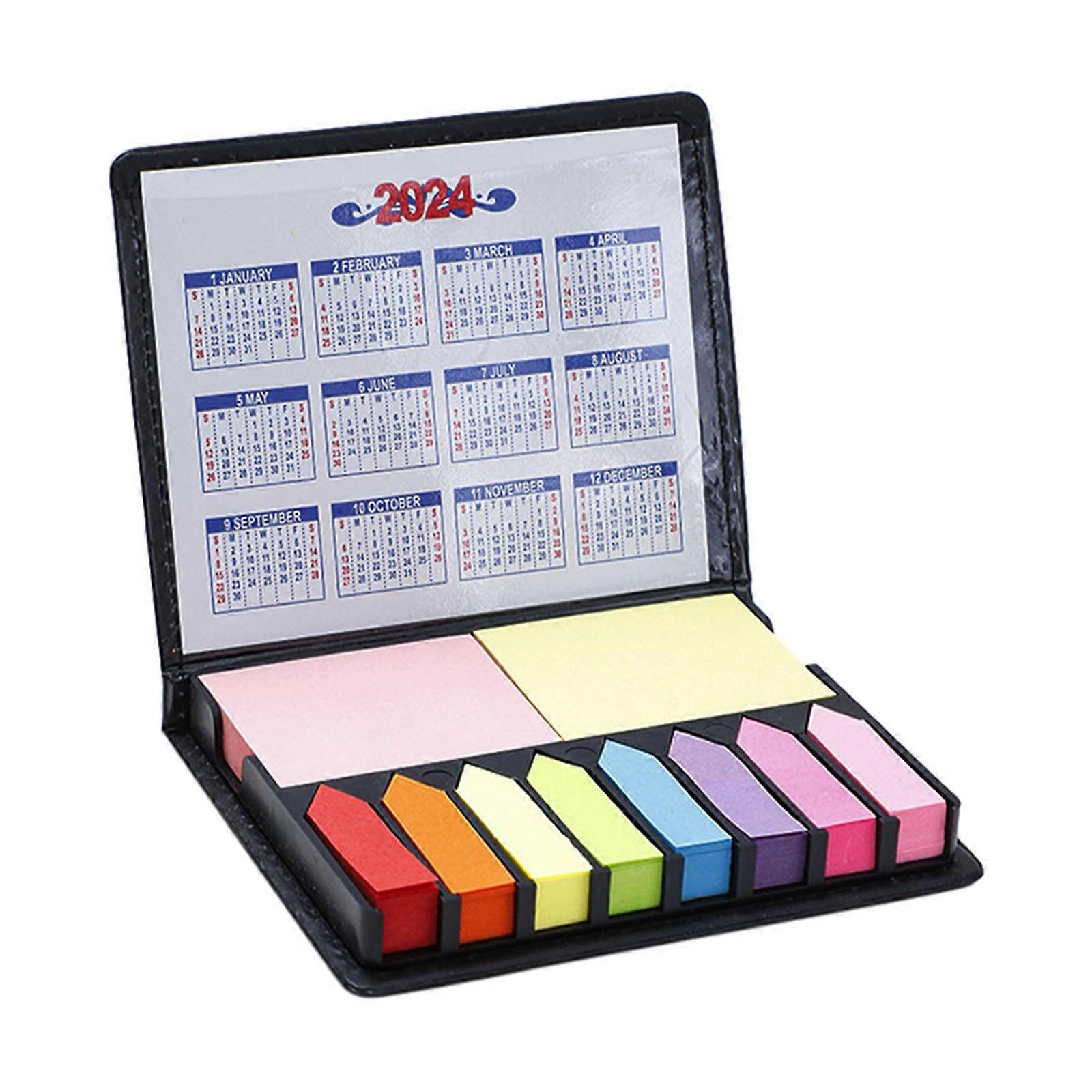 Boxed Self Sticky Notes with Calendar Page Markers Tabs Divider Sticky Notes