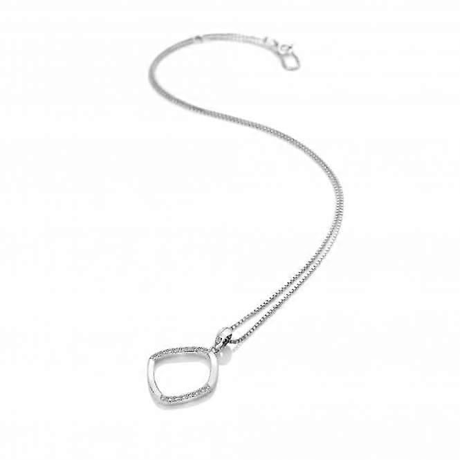 Sterling Silver Behold White Topaz Large Pendant DP781