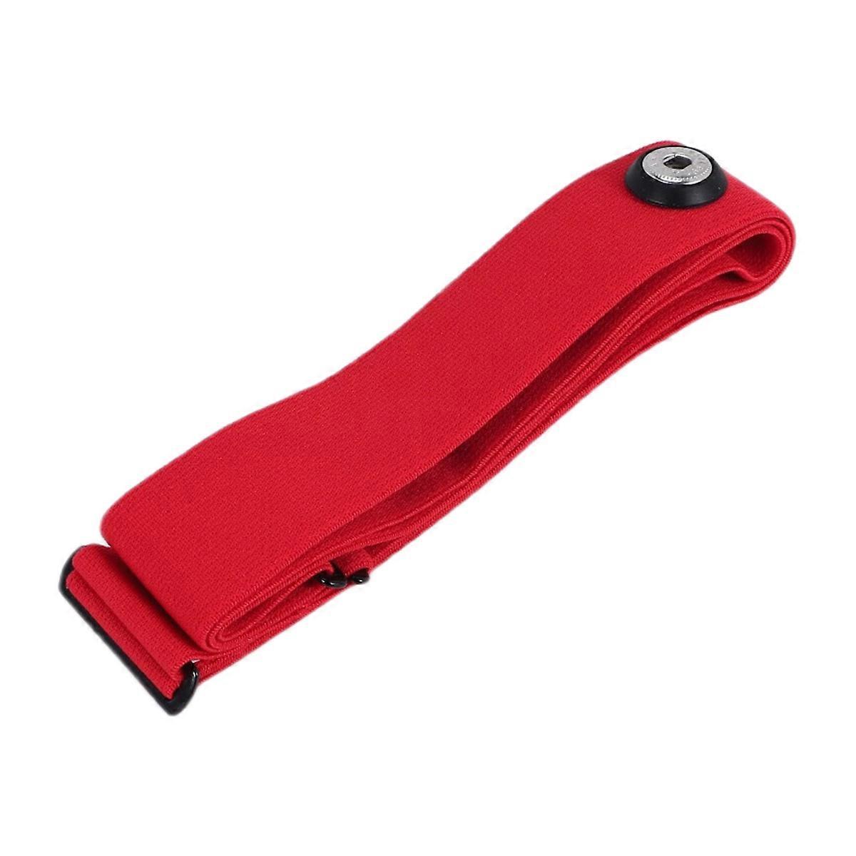 Heart Rate Belt Chest Strap for Mount Heart Rate Sensor Monitor Elastic Soft Strap Band Red
