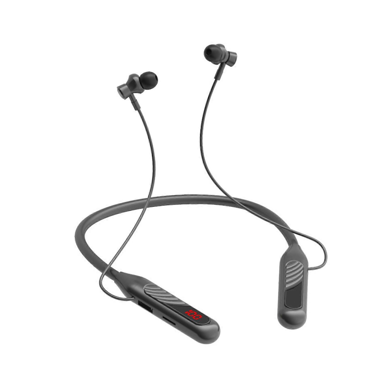 5.3ハンギングネックワイヤレススポーツBluetoothデジタルヘッドセット、耐水性ノイズキャンセリング長寿命は、カードを差し込むために話すことができますPUW1672