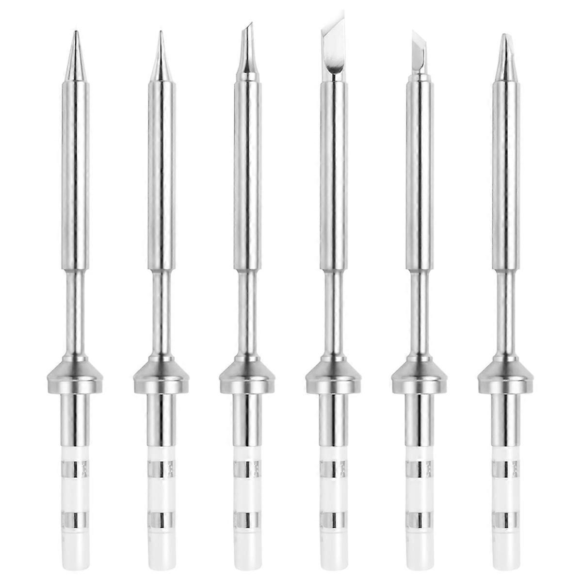6Pcs for Pinecil TS100 Soldering Iron Tips Replacement,Mini Portable