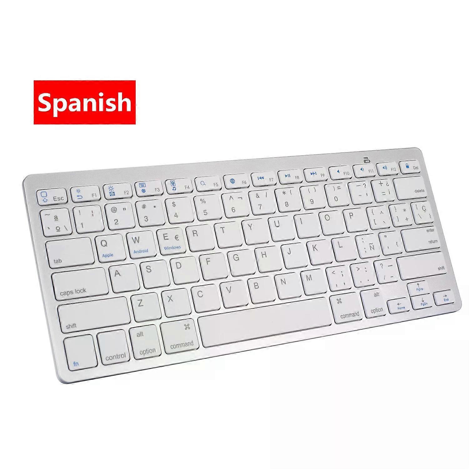 Ultra Thin Keyboard Portable 78 Key Korean Spanish German Keyboard Wireless bluetooth-compatible Keyboard