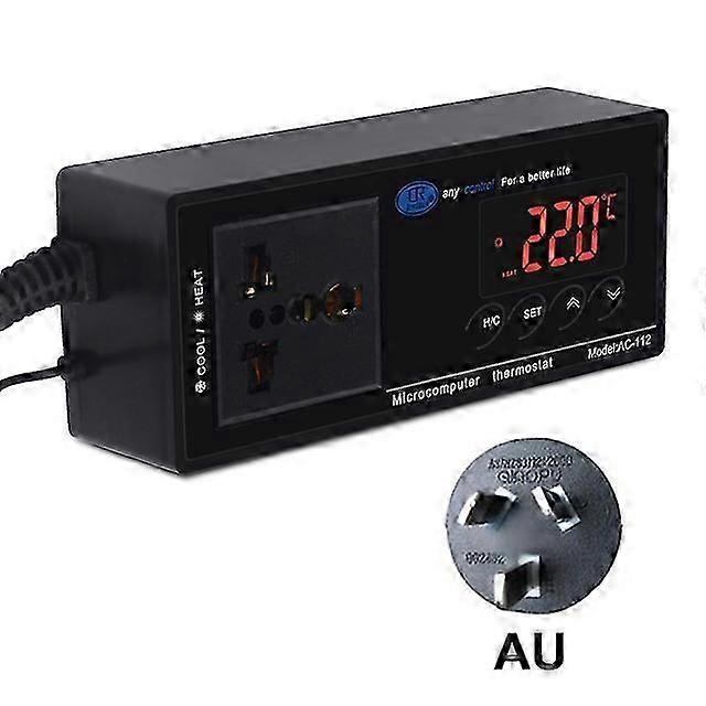 Ac-112 Digital wasserdichte Temperaturregler Mikrocomputer-Thermostat für Aquarium Reptilien Ntc Sensor