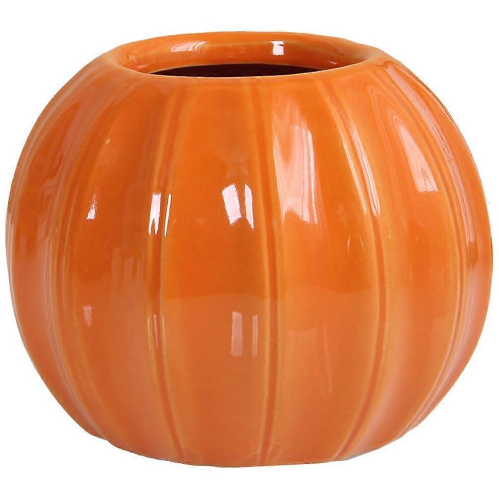 Ceramic Pumpkin Candle Holder for Halloween Decoration