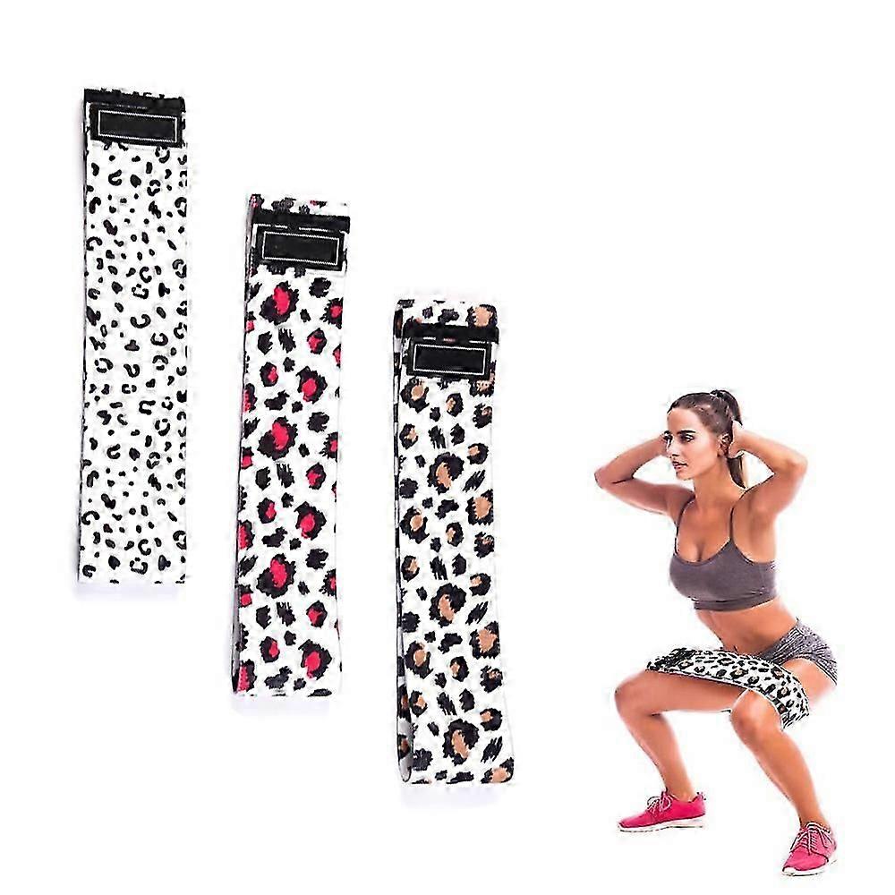 3 Pack Fabric Booty Bands, Resistance Bands for Women Butt and Legs Workout Bands Leg Bands-Yvan