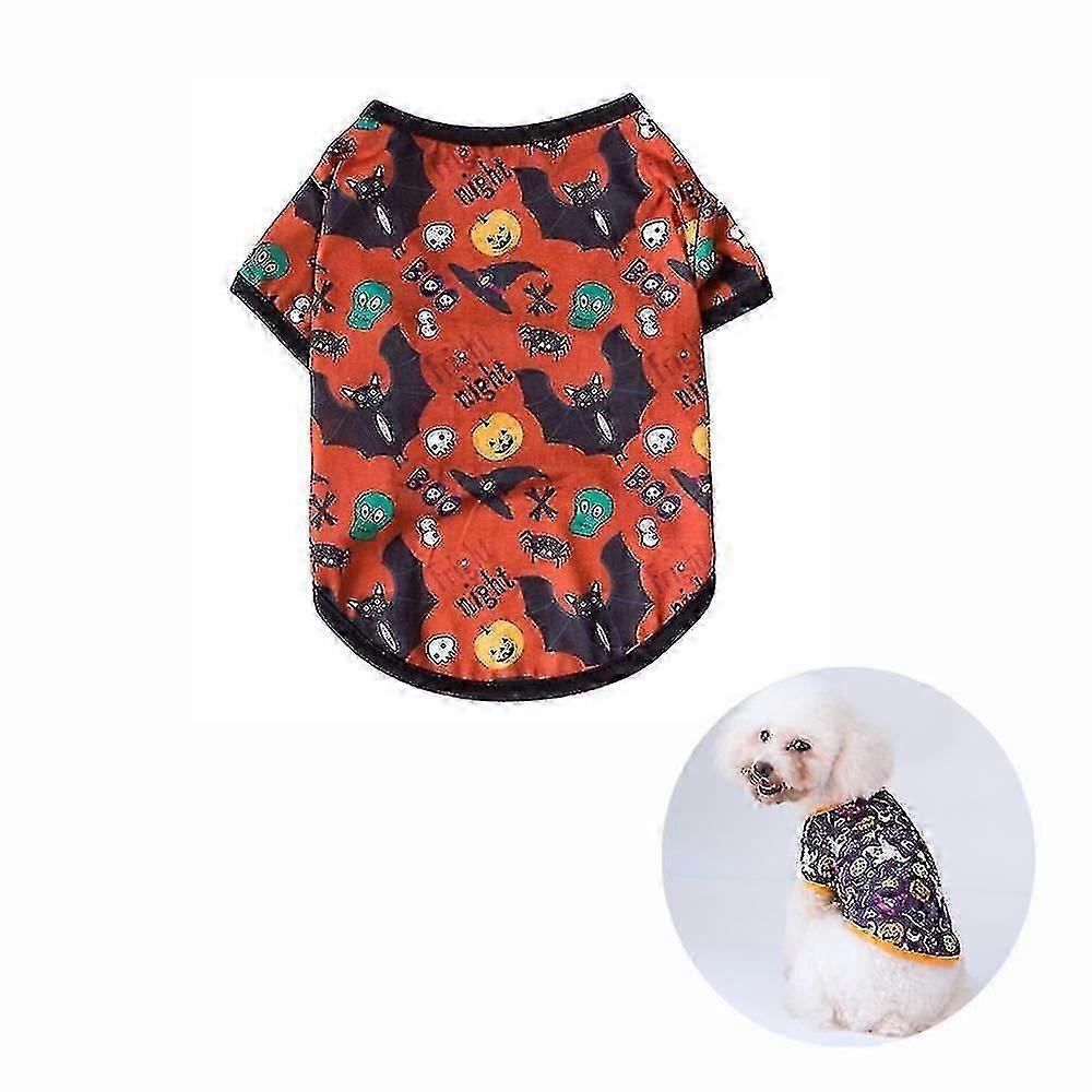 2pcs Halloween Series New Dog Clothes Autumn Pet Decoration Clothes S Size (chapeau magique de chauve-souris noir)