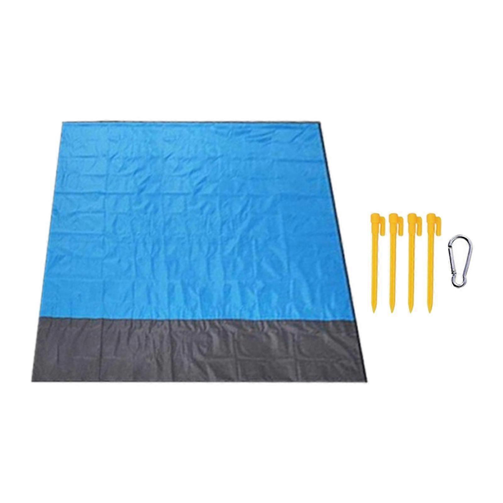 Sand Proof Beach Blanket Fast Drying Nylon Folding Sheet Mat Travel Camping