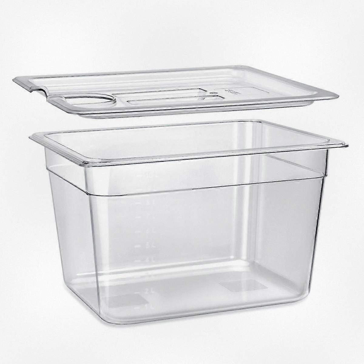 11L Slow Cooker Containers with Perforated Inserts and Storage Boxes for Kitchen Use