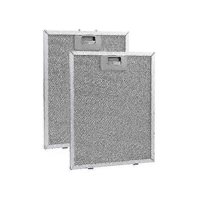 2pcs Range Hood Filter Cooker Hood Grease Filter Kitchen Extractor Ventilation Aluminium Aspirator