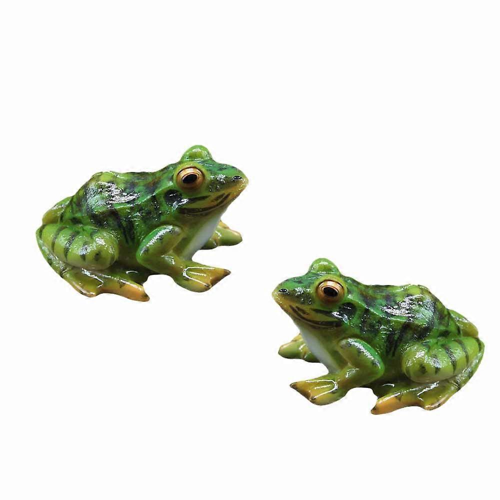 2PCS frog ornaments-simulation frog