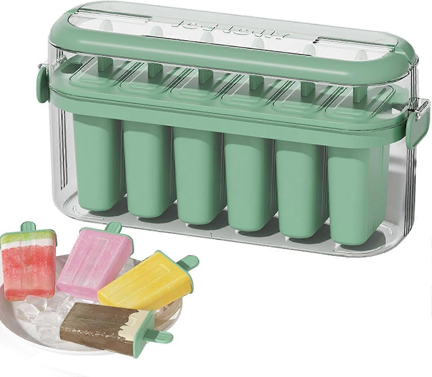 Homemade Popsicle Molds Set with Popsicle Sticks - Food Grade Silicone Ice Pop Maker - Leak-Proof, Easy Release