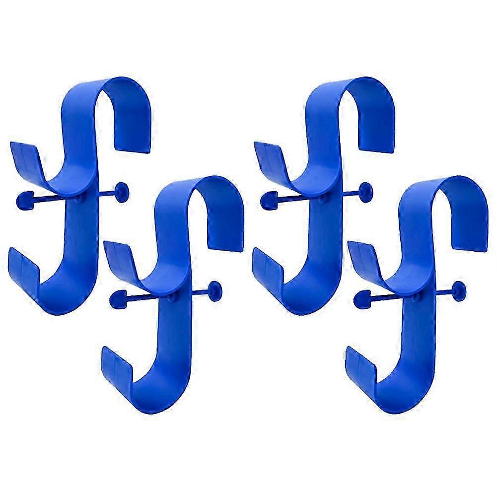 4 PCS Adjustable Poolside Pool Leaf Skimmer Net Holder Above Ground Pool Accessories for Above Pools Pool Pole Hanger