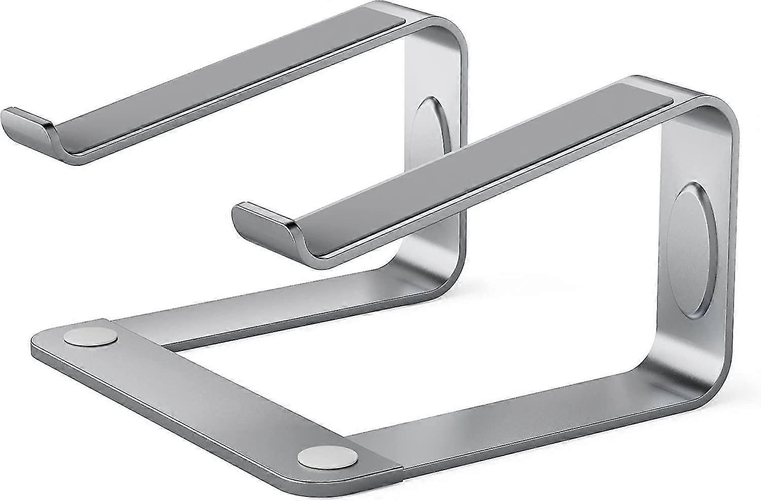 Laptop Stand  Ergonomic Laptop Riser Laptop Stand For Desk, Notebook Stand Compatible With Most 10-17 Laptops, Silver