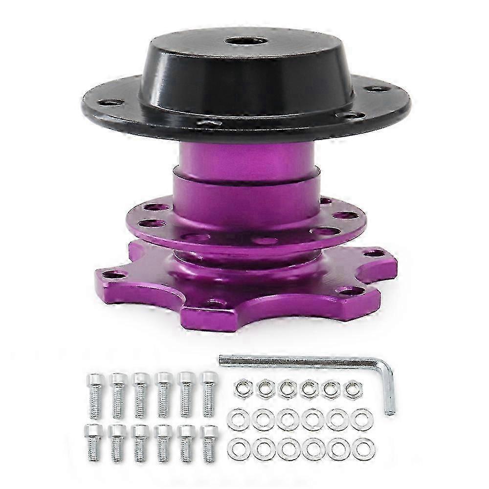 Universal 6 Hole Quick Release Steering Wheel Hub Adapter Removable
