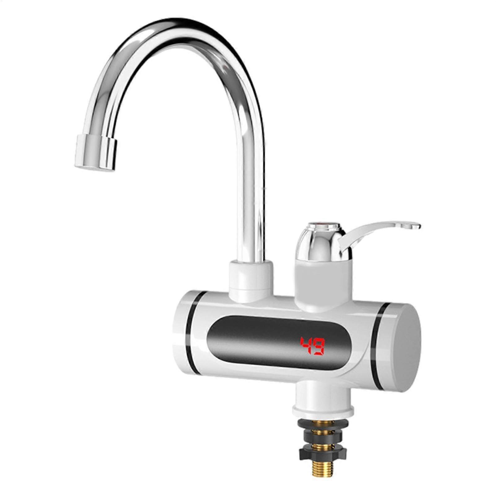 Electric Hot Water Faucet - Instant Tankless Heater with Digital Display, Safety Features, Adjustable for Dish & Vegetable Washing