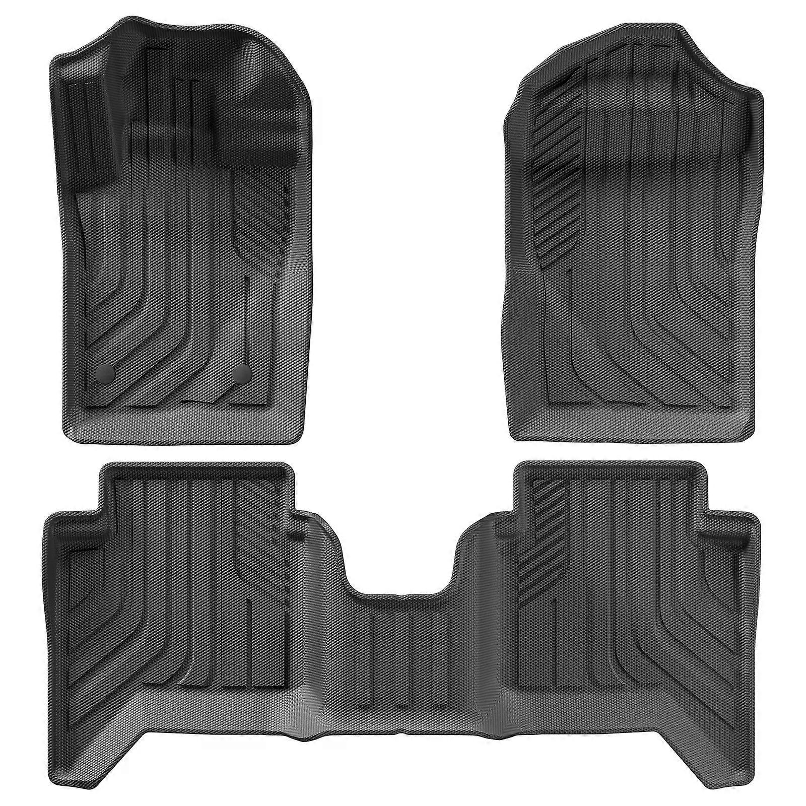 Für Ford Ranger 2023 2024 TPE 3D Auto Fußmatten Fuß Set Pads 3PCS/SET All Weather Auto Zubehör