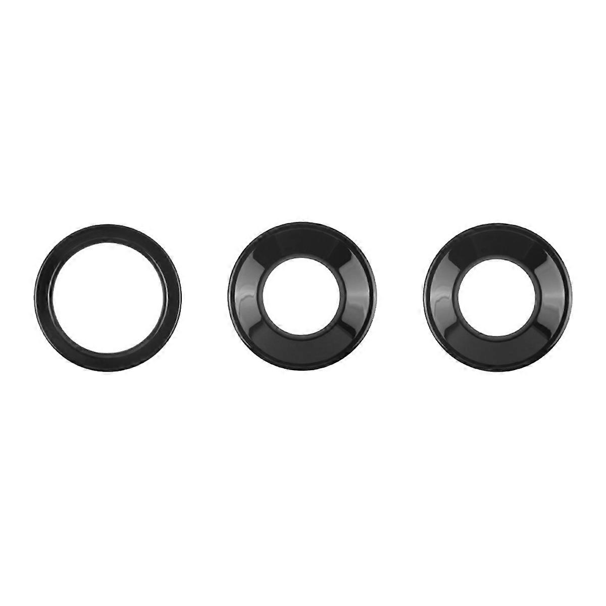 Gloss Black Engine Start Stop Button Cover and Central Control Knob