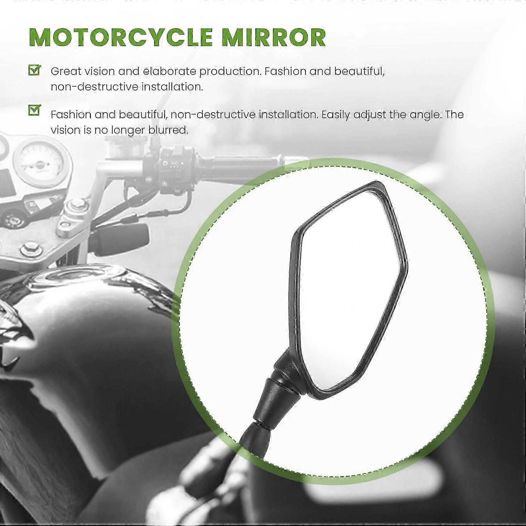 Wresetly Réflecteurs De Rétroviseur Arrière Noir Pour Sur-Ron Light Bee - Miroirs Robuste En ABS Pour Moto Électrique Tout-Terrain