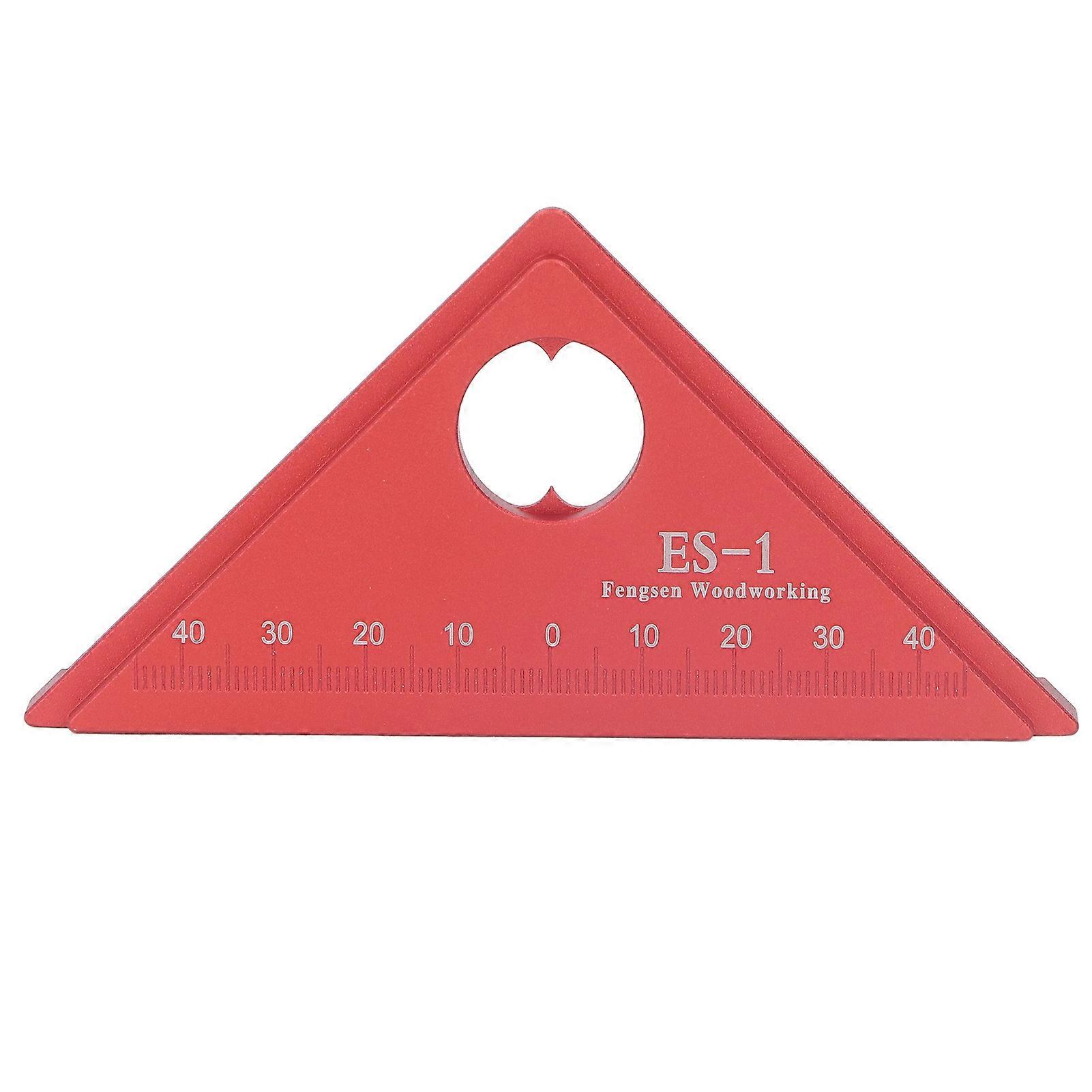 45 Degree Angle Aluminum Alloy Carpentry Square Woodworking Triangular Ruler Angle Measurement Tool