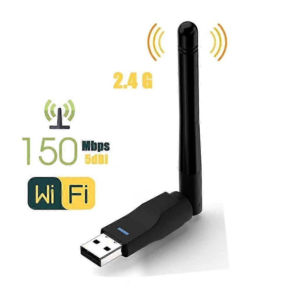 2.4GHz USB 2.0 Adapter 150Mbps WiFi Wireless Network Card with Antenna Chipset Ralink MTK 7601 for Laptop
