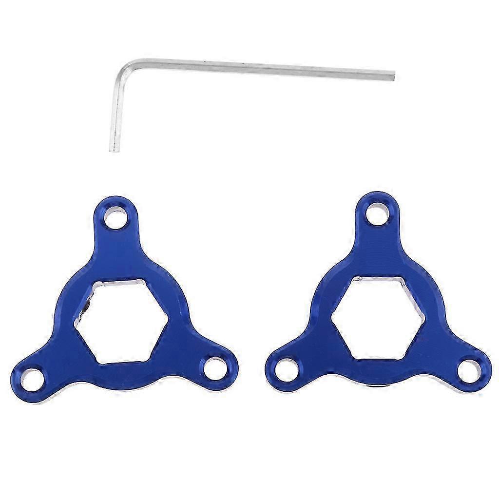 CNC Aluminum Motorcycle Front Fork Preload Adjusters 14mm-color: Blue