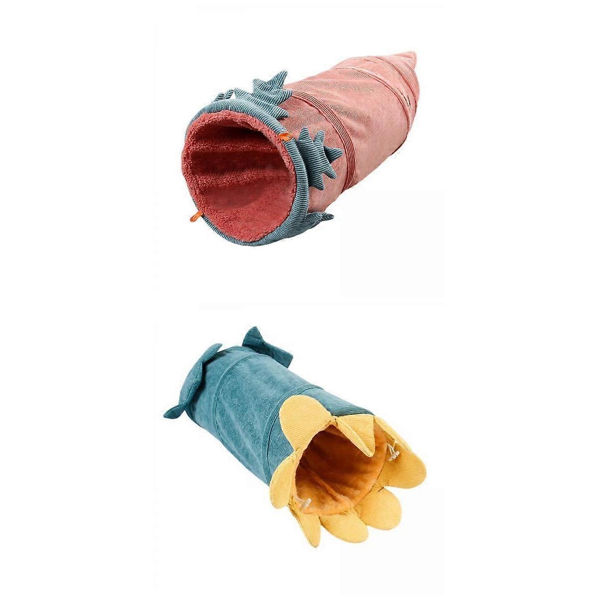 2個ハムスタートンネルおもちゃチューブテントギニアマウスラット