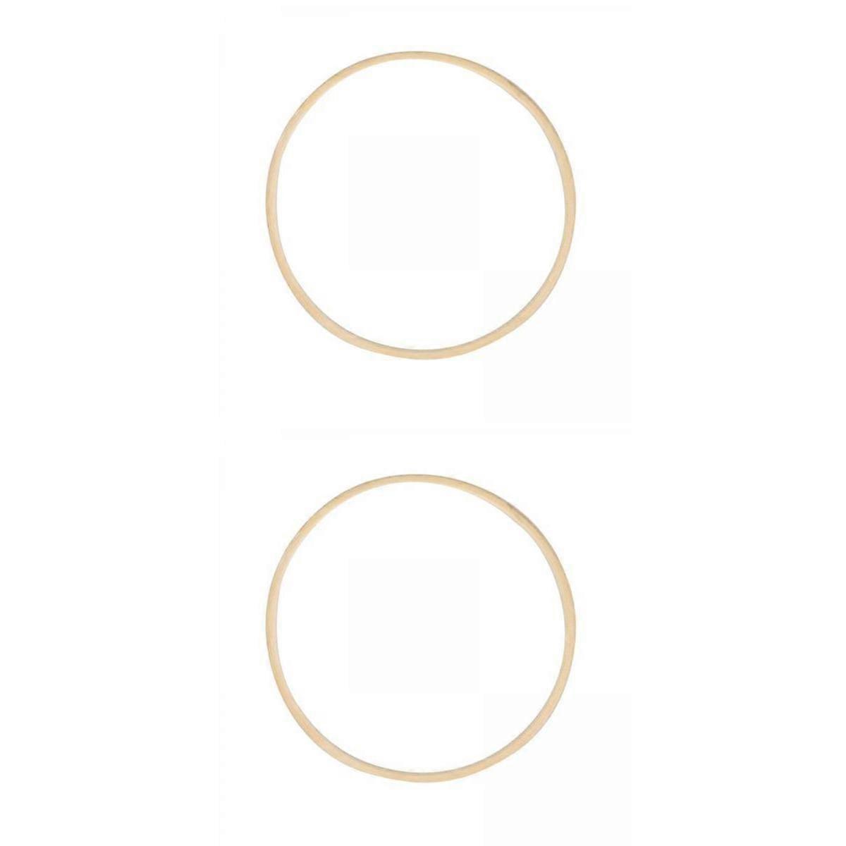 2 x dřevěné kulaté bambusové vyšívací obruče