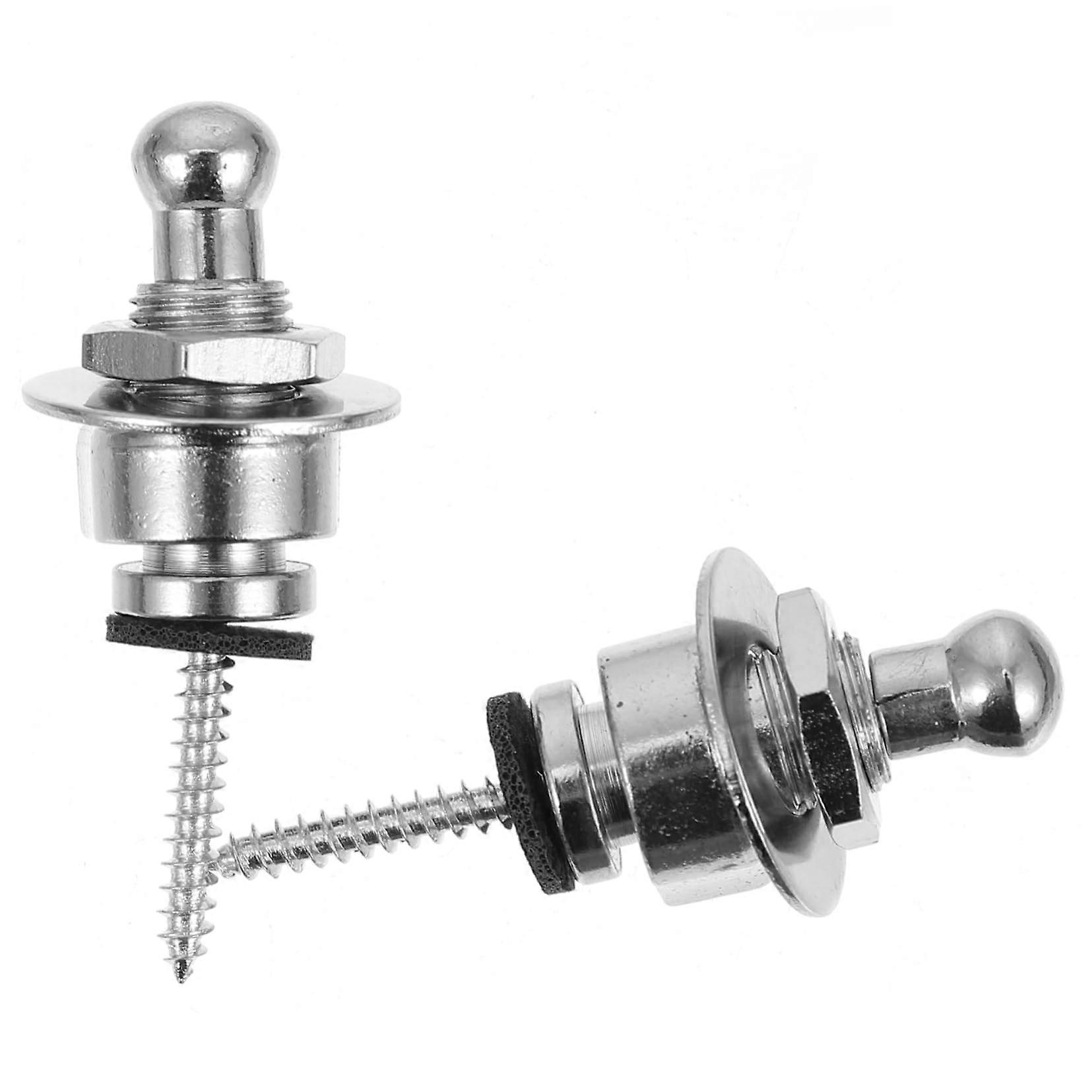 4 قطع ترصيع الغيتار حزام قفل حزام قفل الغيتار للغيتار الكهربائي باس حزام قفل نهاية حزام الغيتار