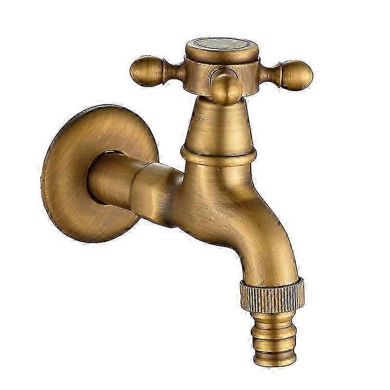 Vintage Single Handle Cold Water Faucet G1 / 2 - Wall Mounted Bathroom Sink Mop Faucet (bronze)