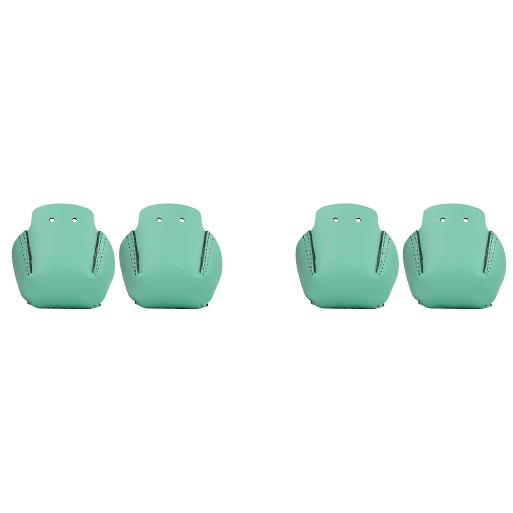 2 Pairs of Roller Skates Toe Cap Protectors Skate Roller Cap with 4 Holes Toe Cap Green