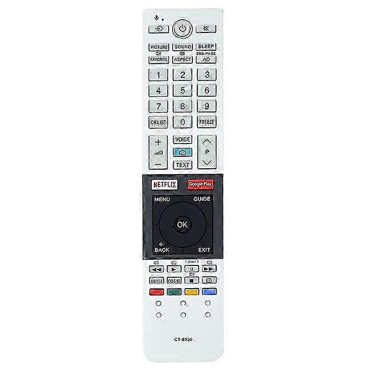 CT-8536 Compatible avec la télécommande de télévision de remplacement TOSHIBA