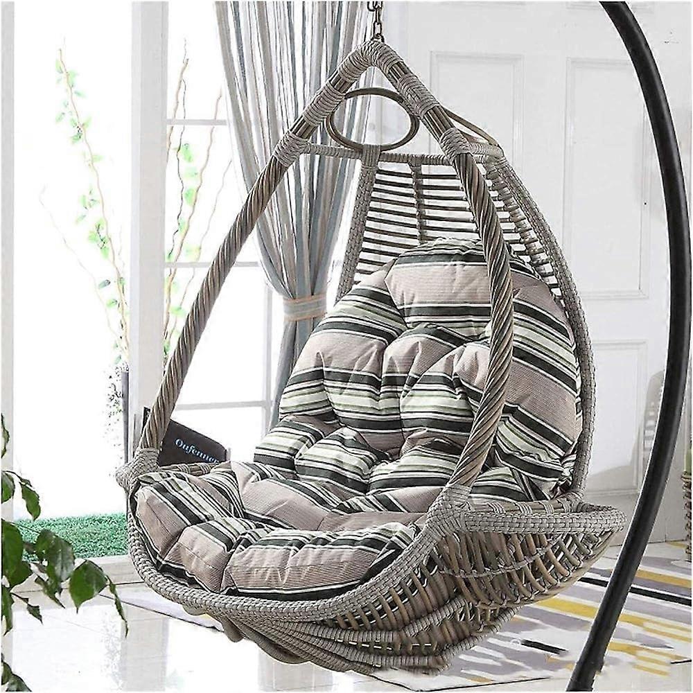Rattan Chair Cushion Set for Egg Shape Hammock Chair, Weather-Resistant Seat Pads in Color C for Outdoor Garden Decor