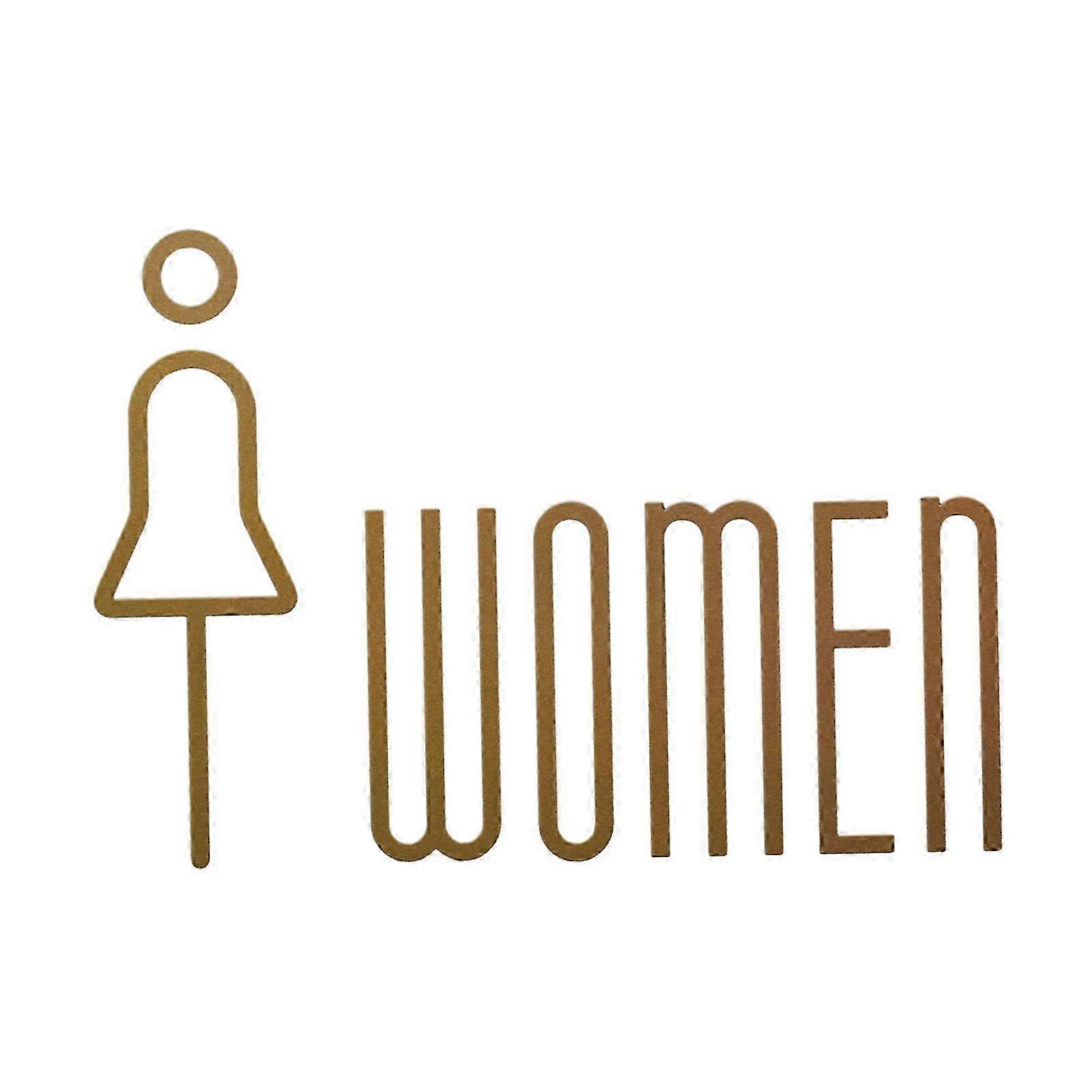 Self-Adhesive 3D Bathroom Sign