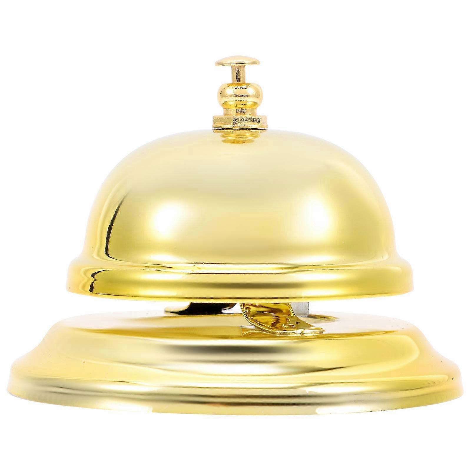 Hand Pressing Bell Alloy Service Bell Game Ringing Bell Table Press Bell Suitable for Various Hotel Styles