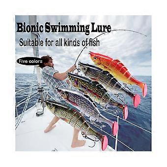 5Pcs Multi Jointed Bionic Fishing Lure 6 Segments Life-like Sea Minnow Swimbaits