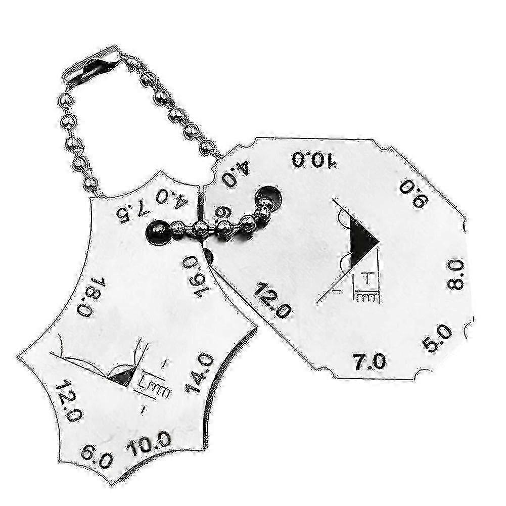Pocket Welding Gauge for Weld Seam Testing and Inspection Ruler Tool Gift
