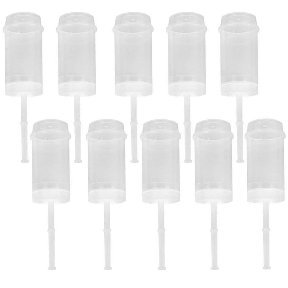 Cake Push Container Container Ice Cream Stick Maker Mold Cupcake Party Stand Transparent, Reusable And Easy To Clean, 10 Pcs