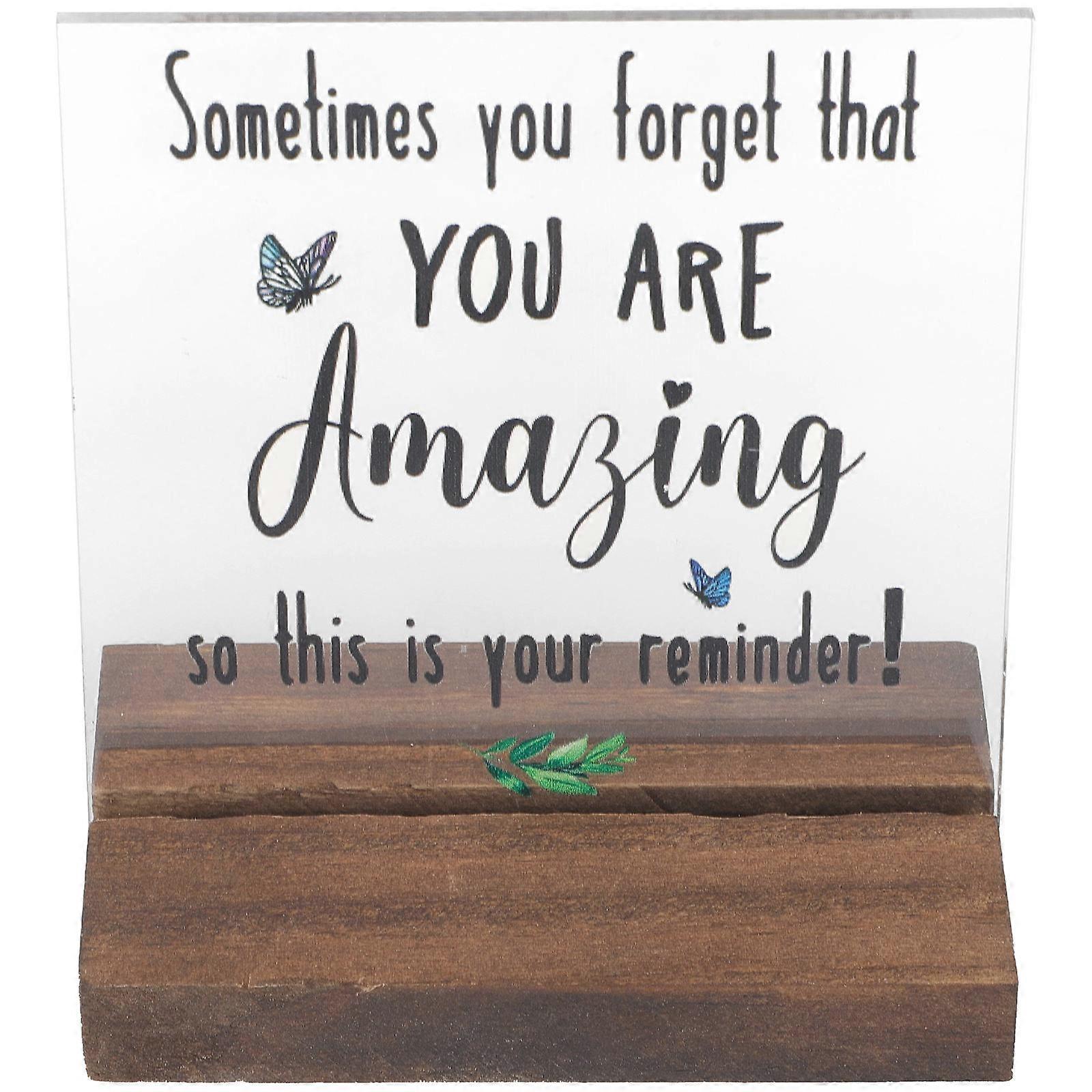 Acrylic Encouragement Symbol, Versatile Usage, Brightens Professional Areas